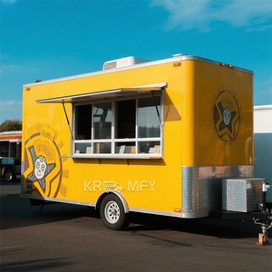 Street Barbecue Mobile <b>BBQ</b> Trailer Fully Equipped Hot Dog Truck Snow Cone Food Concession Trailers - Product Image 2
