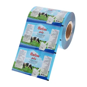 Rollo de película de plástico de aluminio laminado flexible, embalaje de alimentos para leche, especias, polvo, embalaje, té, azúcar, película de sellado