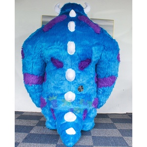 Costume de mascotte gonflable Sully de Monsters University pour adulte, avec longs cheveux, taille adulte, en promotion - Product Image 2