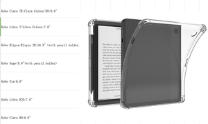 Étui en TPU transparent pour <span class=keywords><strong>Kobo</strong></span> Libra Colour 2024 Clara <span class=keywords><strong>2E</strong></span> <span class=keywords><strong>Elipsa</strong></span> <span class=keywords><strong>2E</strong></span> Sage Nia - Product Image 4