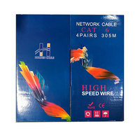 Cable Ethernet Cat6 Cat7 de Alta Calidad, Rollo de 305 Metros, 23/24 AWG, Cobre Sólido Desnudo, LSZH, UTP, Cable de Red