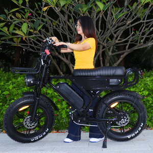 Bicicleta Eléctrica de Montaña VOMO, 20 Pulgadas, Neumáticos Anchos, Motor sin Escobillas de 250W, Doble Suspensión, Batería de Litio de 48V, X90Max - Product Image 2