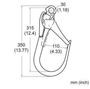 Nhôm 14 móc 110 mở 110mm kết nối giàn giáo lớn độ cao bắt giữ khai thác thành phần sản phẩm bảo vệ mùa thu - Product Image 2