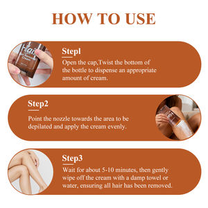 <span class=keywords><strong>Crème</strong></span> dépilatoire professionnelle pour femmes et hommes - <span class=keywords><strong>Crème</strong></span> dépilatoire à action rapide et indolore avec de l'aloe vera apaisant - Product Image 6