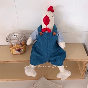 Ensemble <span class=keywords><strong>de</strong></span> peluches <span class=keywords><strong>de</strong></span> poulets mignons pour couple avec tenues, jouets décoratifs en lin en forme <span class=keywords><strong>de</strong></span> poules et coqs, animaux <span class=keywords><strong>de</strong></span> la ferme en peluche - Product Image 3