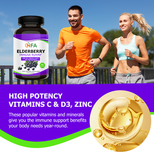 OEM/ODM Premium Elderberry Immune Gummies with Black Elder Extract Immune Support Benefits <b>Your</b> Body Needs Year-Round Gummies - Product Image 6