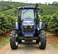 Fabricant fiable, certifié CE EPA, mini tracteur diesel 4x4 à transmission par engrenages, pour vergers, jardins, vignobles, haute performance, couple élevé, 50 CV