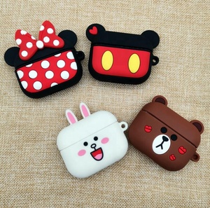 Venta al por mayor para los Airpods caso lindo de dibujos animados para los Airpods Pro de auriculares de silicona caso - Product Image 3