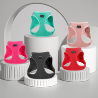 Harnais et laisse pour chien et chat, antidérapant, confortable, en maille, réfléchissant, personnalisé, grand modèle, robuste, anti-traction, réglable