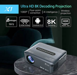 Proyector de Cine en Casa LED X1 Android 9.0 Full HD 8K 1080P, Precio de Fábrica Original, Proyectores Pequeños para Oficina - Product Image 3