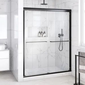 Seawin Double Sliding Bypass Shower Door 8 Mm Bathroom Bathtub Shower Screen Glass Shower Cabin