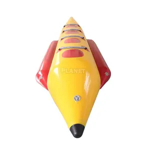 4 Seats Single Inflatable Water Games Flyfish Banana Boat Inflatable Boat Banana For Sale