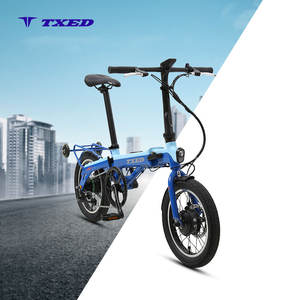 TXED EU Warehouse 16"x1.75 Foldable <b>Mini</b> Bike 36V/7.8Ah Electric Folding Bicycle - Product Image 1