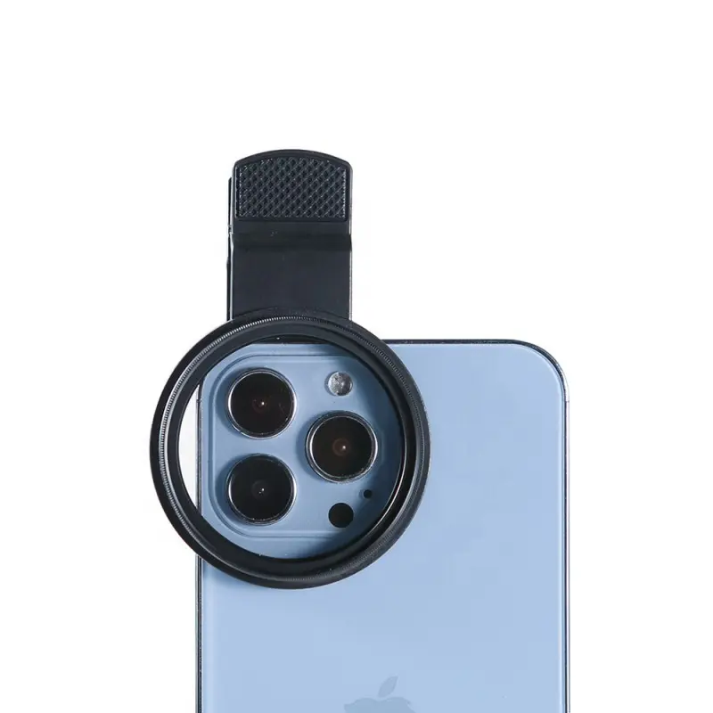 Telefone Black Mist Filter 52mm Cobrir Todas as Lentes Double-side Nano Revestimento Filtro Difusão para iPhone e Outros Smartphone