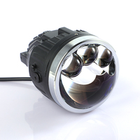 Projecteurs LED antibrouillard pour voiture, étanches, 6000K, triple lentille AF9+3, 80W, faisceau puissant, 3 pouces