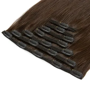 Wholesale Virgin Cuticle Intact High Grade Russian 100% Human Hair Curly Clip Hair Extension Raw