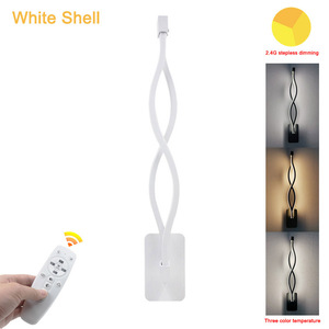 โคมไฟติดผนัง LED รูปทรงคลื่นสร้างสรรค์ 2.4G ปรับความสว่างได้ สามสี พร้อมรีโมทคอนโทรล ราคาประหยัด - Product Image 3