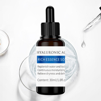 Ac 10 pièces de 30ml, bouteille personnalisée, acide hyaluronique concentré, sérum hydratant, vente en gros, usine