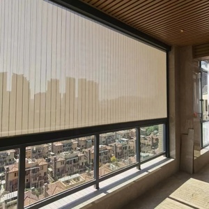 Motorized Zip Track <strong>Outdoor</strong> <strong>Blinds</strong> Electric Motorized <strong>Outdoor</strong> Patio <strong>Blinds</strong> <strong>Pvc</strong> Balcony <strong>Blinds</strong> - Product Image 3