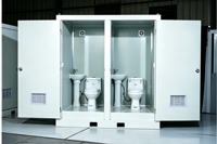 Toilettes mobiles portables en acier de haute qualité pour les chantiers, les écoles, les parcs et l'extérieur - Écologiques et durables