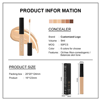 Anti-cernes liquide, maquillage naturel, fond de teint illuminateur, fond de teint liquide waterproof, meilleur anti-cernes à couvrance totale