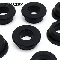 MAKSEY Joint d'étanchéité haute température noir/blanc, raccord de tuyau d'air, embout en caoutchouc en T, joint torique de protection à trou traversant