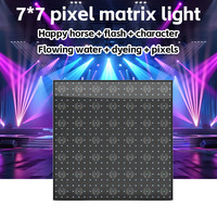Prix d'usine *7 Matrice LED 49 pixels à points contrôlés Effet ciel étoilé Lumière de fond murale avec fonction RDM