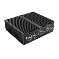 Guanfeng Mini PC industrial sin ventilador al mejor precio 2LAN 2COM RS232 RS485 G30 J1900 MINIPC Linux gana Ubuntu