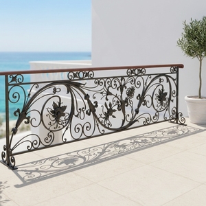 <span class=keywords><strong>Décoration</strong></span> de maison de luxe, garde-corps de balcon en <span class=keywords><strong>fer</strong></span> <span class=keywords><strong>forgé</strong></span>, garde-corps de terrasse, designs extérieurs à vendre - Product Image 1