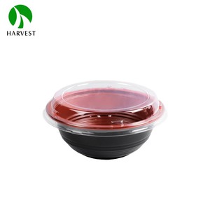 Fabricants de contenants de nouilles jetables en plastique HD-550 écologiques bol à ramen rond rouge togo - Product Image 6