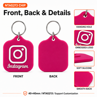 Etiquetas NFC de Silicona Personalizadas Ntag213 215 216 con Logotipo Impreso, Llaveros RFID
