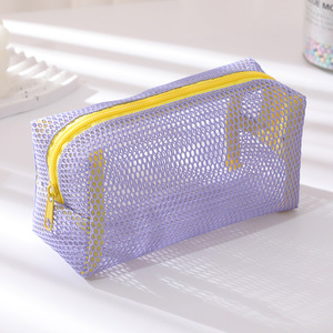 Summer Beach Colorful Lightweight Mesh Makeup <strong>Travel</strong> <strong>Storage</strong> <strong>Bag</strong> Portable Desktop Organizer Stationery Pencil Case Cosmetic <strong>Bag</strong> - Product Image 6