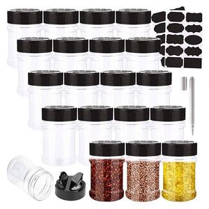 for Storing Herbs Salt Plastic Spice jars Spice Seasoning bottles Clear Storage Bottle Container