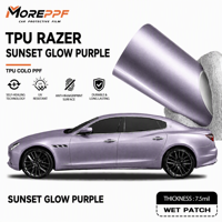 Film de protection de voiture en TPU coloré |   Protection de peinture auto-réparatrice et anti-rayures avec résistance aux UV et au sable, garantie 3 ans