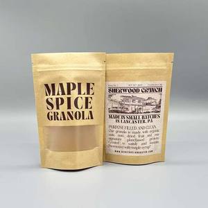 Sachet Doypack Personnalisé Imprimé <span class=keywords><strong>pour</strong></span> Emballage de Thé en Plastique 50g 100g 200g, Sachet Refermable en Papier Kraft avec Fermeture Zip, Pochette Autoportante - Product Image 5