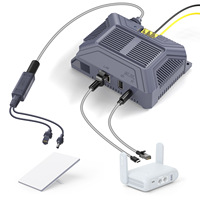 Adaptador POE Mini Starlink 3 en 1 de 150W, Switches de Red, HUB, Cargador de Energía, Cable CAT6, Conector RJ45 para Piezas de Telecomunicaciones para Automóviles