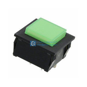 Accessory LP2S-26S-559-Z <strong>Push</strong> <strong>Button</strong> Switch DPDT On-Mom Standard <strong>Illuminated</strong> Panel Mount Snap-In LP2S26S559Z <strong>Square</strong> <strong>Button</strong> Green - Product Image 1