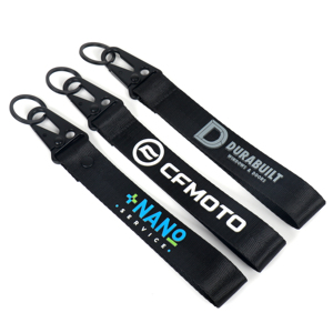 Bán Buôn Chất Lượng Cao Carabiner <span class=keywords><strong>Keyring</strong></span> 3D Lụa In Dây Đeo Cổ Tay Tùy Chỉnh Ngắn Dây Buộc Keychain - Product Image 2