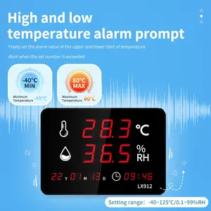 Large Screen Temperature and Humidity Display <strong>Instrument</strong>, <strong>Industrial</strong> <strong>Electronic</strong> Digital Humidity Meter OEM LX912 - Product Image 4