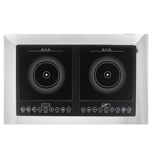Double Head Black Crystal Glass Panel LCD Touch Control Commercial Use Energy Efficient Class 24 <b>Portable</b> Double Induction - Product Image 6