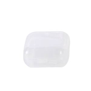 Mini caja de almacenamiento transparente para tapones para los oídos, pendientes, anzuelos, 3,5x3,5x1,8 cm, organizador de escritorio con tapa - Product Image 2