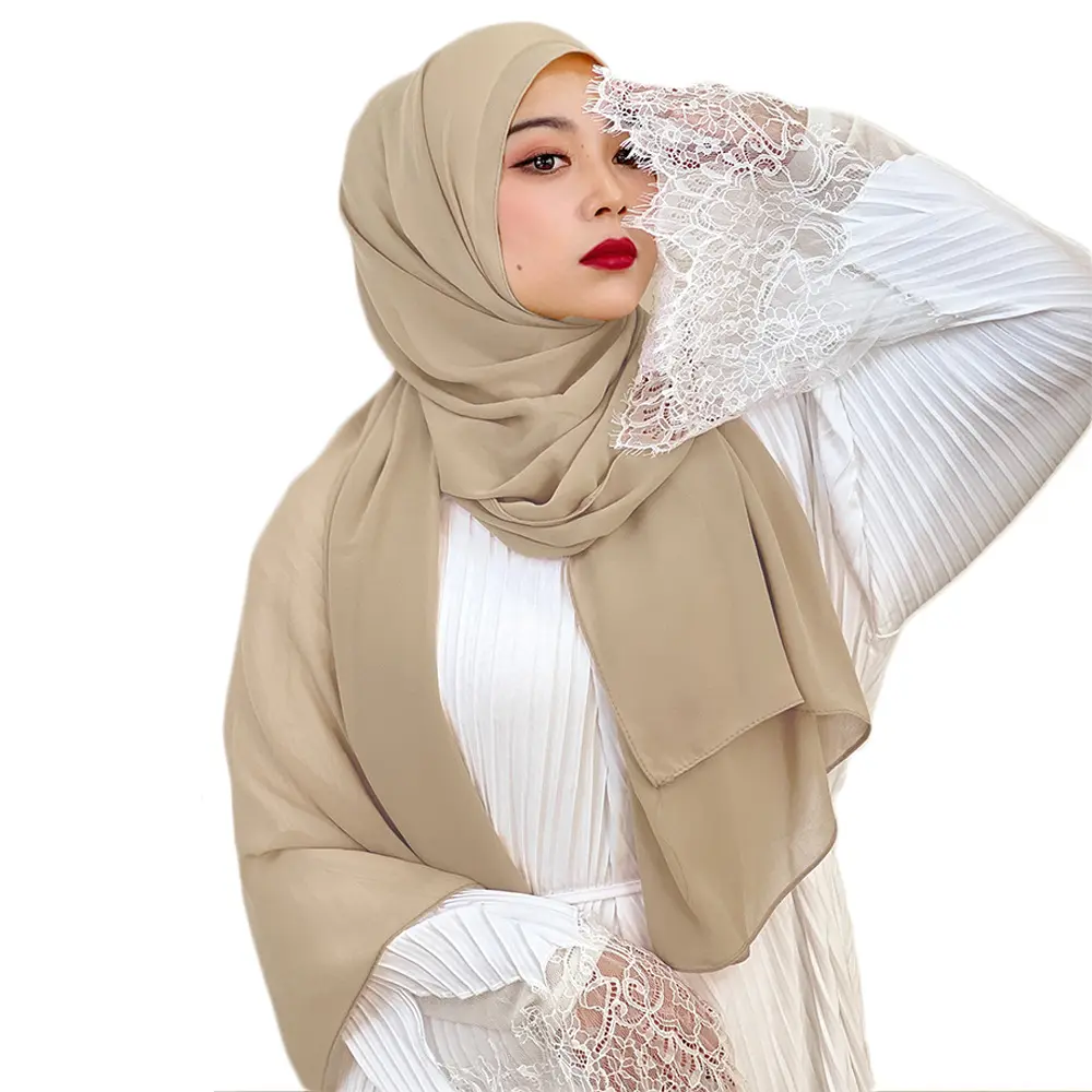Eleganti spille magnetiche robe femmes musulmanes jersey kopftuch voile soie de medine cofano hijab in raso pieghettato