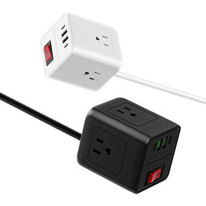 Us Flat Plug Travel Power Strip Cube Extensión de toma de corriente Multi Plug Outlet Extension Cable Socket - Product Image 5