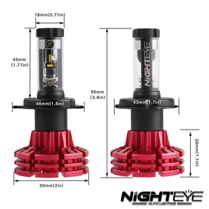 Nighteye led <span class=keywords><strong>faro</strong></span> H4 Phillip chips led de tres colores 3000K 6000K 8000K led de la motocicleta de la linterna led <span class=keywords><strong>bicicleta</strong></span> <span class=keywords><strong>faro</strong></span> - Product Image 2