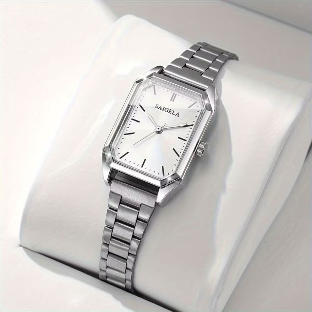 Sliver Color Women Square Quartz Watch  Elegant Watch for Lady Montre Pour Femme