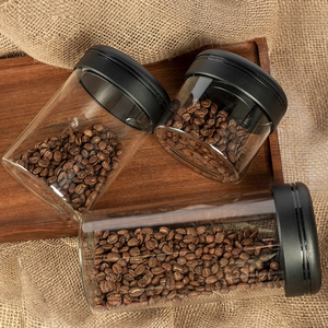 Vacare Boîte de rangement hermétique sans BPA Bocal à vide en verre transparent avec couvercle anti-fuite Logo personnalisé pour le stockage des épices à thé - Product Image 4