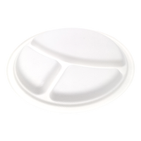 Assiettes de fête jetables en pâte de canne à sucre en papier bagasse fantaisie conçues sur mesure