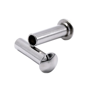 Parapluie pressoir métallique, mini, personnalisé, en acier inoxydable, à tête ronde, <span class=keywords><strong>Rivet</strong></span> Semi-tubulaire - Product Image 1