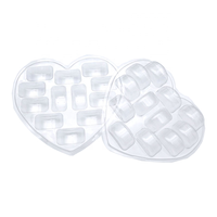 Offre Spéciale boîte d'emballage de Macaron en plastique transparent personnalisé, boîte à bonbons en forme de cœur avec plateau