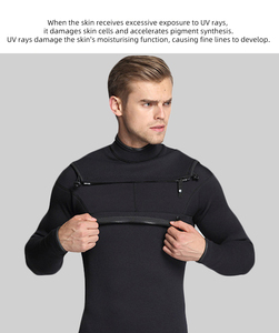 Mô Hình Tùy Chỉnh Cấu Hình Thấp Chia <span class=keywords><strong>Neoprene</strong></span> Ấm Wetsuit Phía Trước Ngực Zip Không Hạn Chế Chuyển Động Màu Đen Dài Liền Mạch Wetsuit - Product Image 2